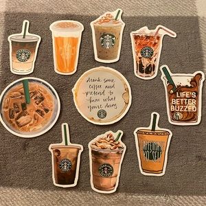 Starbucks cup stickers!!
